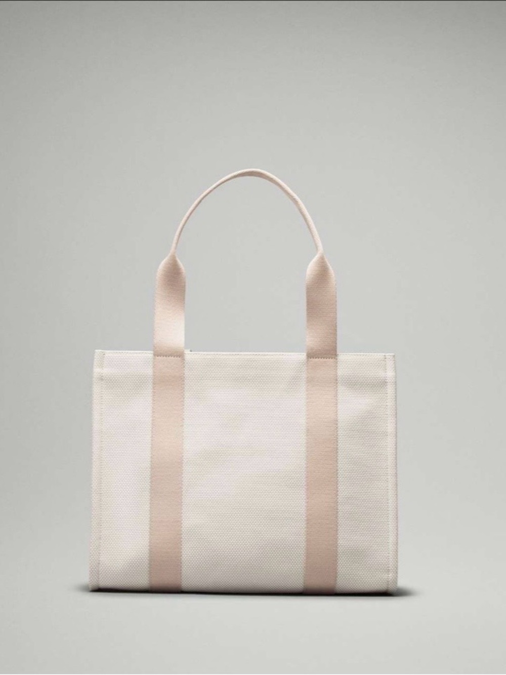 NWT Lululemon Two Toned Canvas Boxy Tote 10L - Mojave Tan/Light Ivory - BUNDLE - Picture 6 of 13